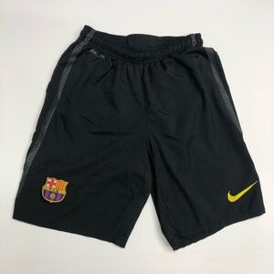 FC Barcelona Shorts Mens small black Soccer Nike Dri-FIT FCB Crest Training